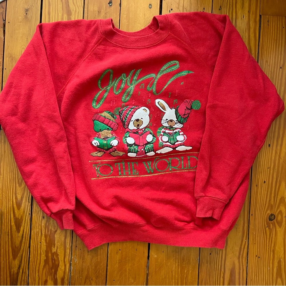 Vintage Carol Buddies Christmas Sweater